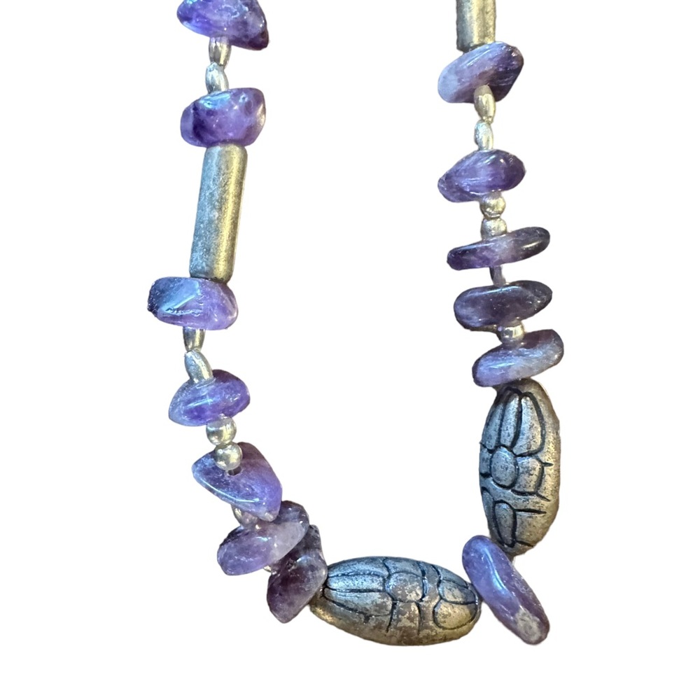 Amethyst statement necklace